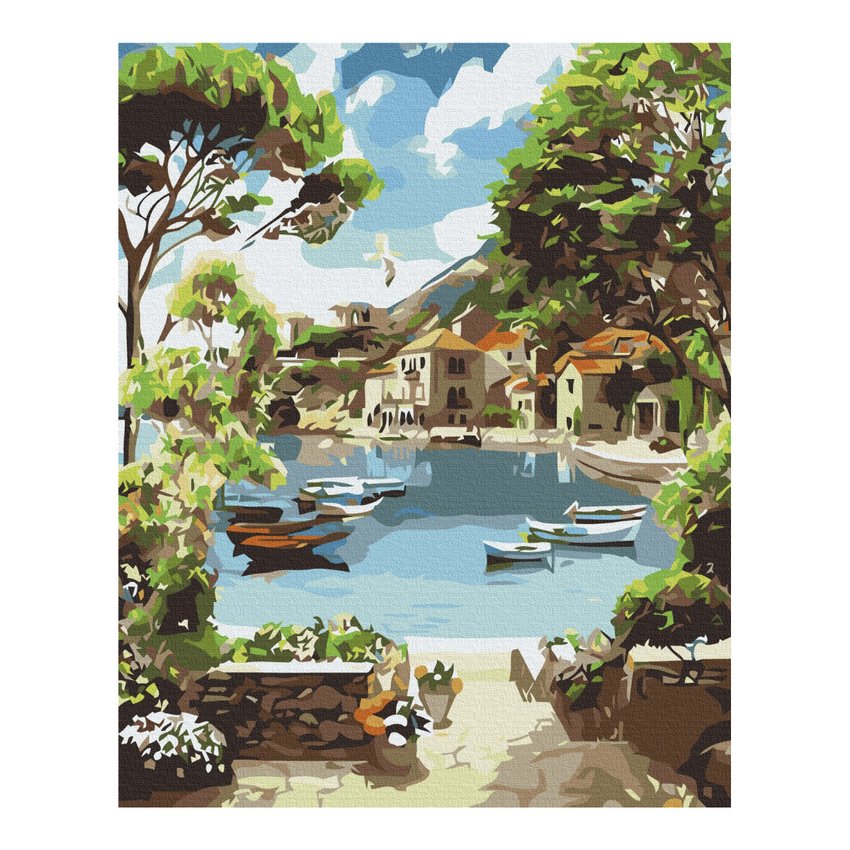 Malowanie po numerach BRUSHME 40x50 cm lazurowa zatoka 1 szt.