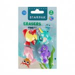 Gumka 3D Puzzle Fish 4szt. /Starpak