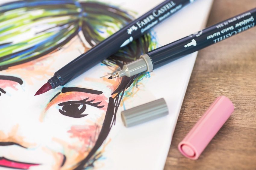 Pisak Goldfaber Sketch Dwustronny, Kolor 310 Faber-Castell