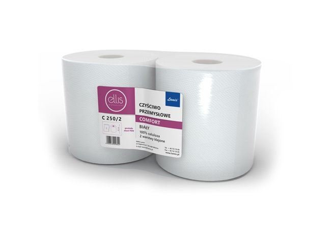 Czyściwo papierowe Ellis Comfort C250/2, 2‑warstwowe