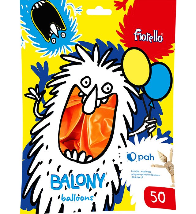 Balony Metalik 12 A'50 Pomarańczowy /Fiorello