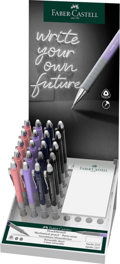 Ołówek Automatyczny Apollo 0.5 Mm Mix Kolorów Display 20 Szt. Faber-Castell