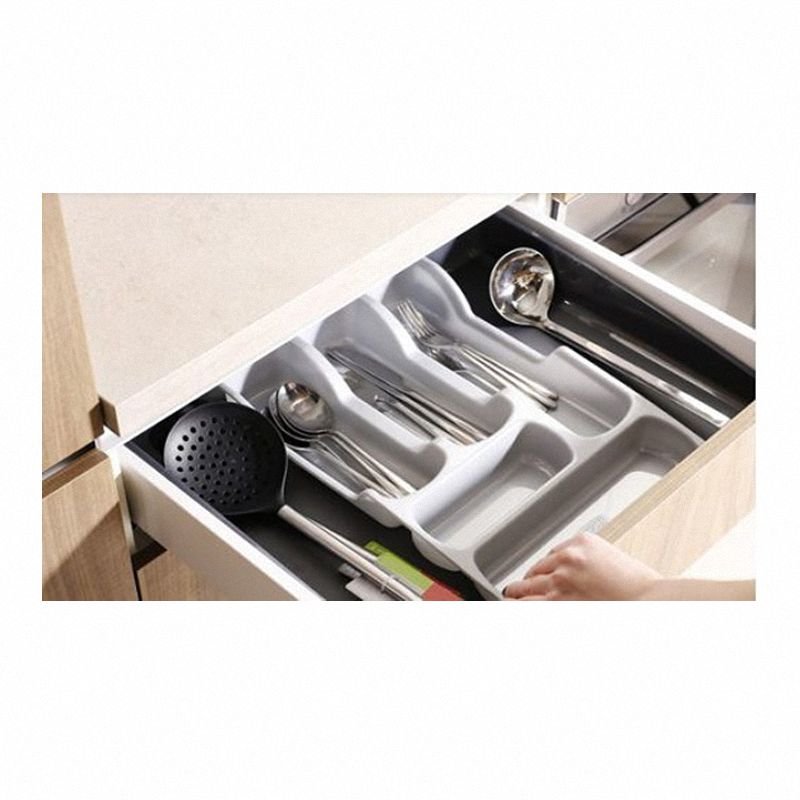 Rozsuwany organizer do szuflad Basic  Curver szary