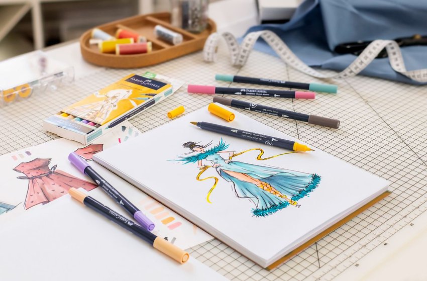 Pisak Goldfaber Sketch Dwustronny Zestaw Fashion 6 Kol. Faber-Castell