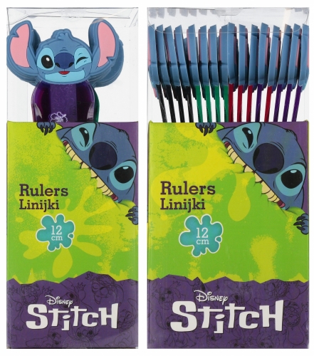 Linijka 12cm Disney Stitch z Figurką (szt.)