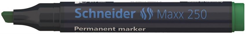 Marker Permanentny Schneider Maxx 250 Ścięty 2-7mm Zielony