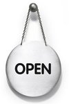 Tabliczka Obrotowa Na Łańcuszku "Open/Closed" 130mm /Durable 495565