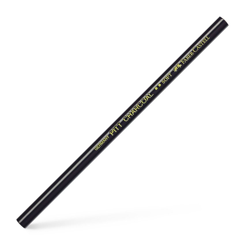 Pitt Mon. Natural Węgiel W Ołówku Czarny Soft 2907/S Faber-Castell