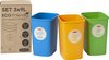 Curver Eco Friendly zestaw koszy do segregacji 3x9L 249841