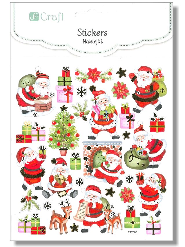Naklejki 32szt. [DPNK-024] Mikołaje /DpCraft