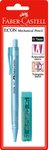 Ołówek Automatyczny Economy 0.7 Mm + Wkłady Zielony Blister Faber-Castell