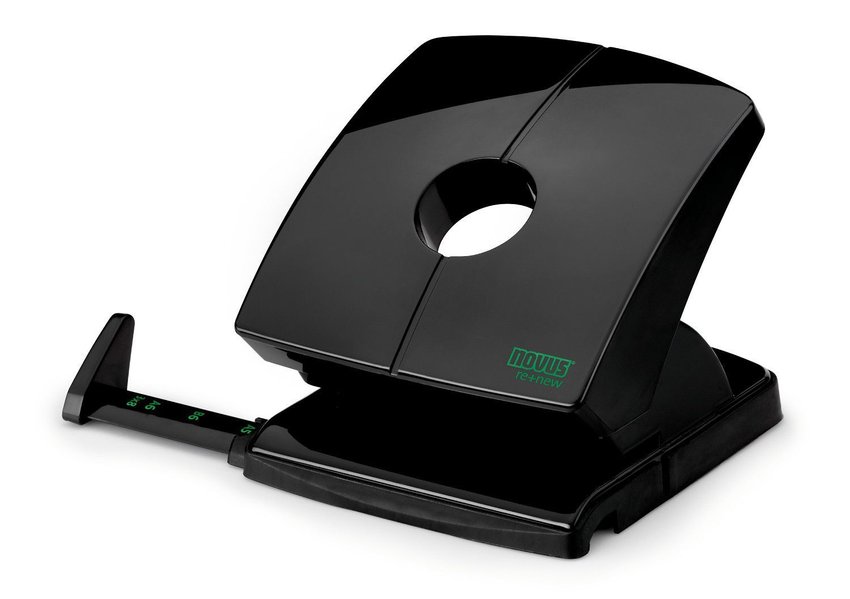 Dziurkacz Novus B230 Re+New Z Plastiku Z Recyklingu Czarny