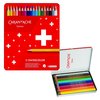 Kredki Caran D'Ache Swisscolor Aquarelle Z Efektrm Akwareli  Sześciokątne 18Szt. Mix Kolorów