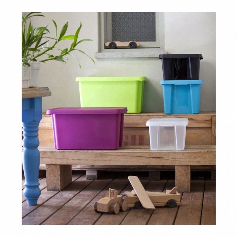 Curver Essentials zielony pojemnik z pokrywą 26L 225449