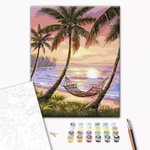 Malowanie po numerach BRUSHME 40x50 cm rajski zakątek 1 szt.