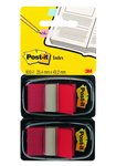 Zakładki Indeksujące Post-It (680-R2Eu) Pp 25X43Mm 2X50 Kart. Czerwone