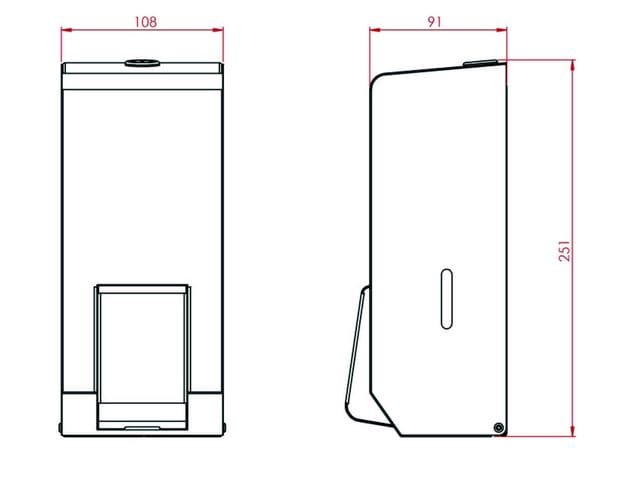 DIH75A dozownik mydła w płynie biały 900 ml