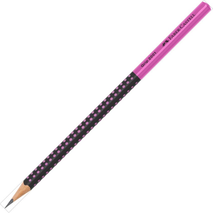 Ołówek Grip 2001 Two Tone 3 X 48 Szt. (Różowy, Turkusowy, Niebieski) Display Faber-Castell