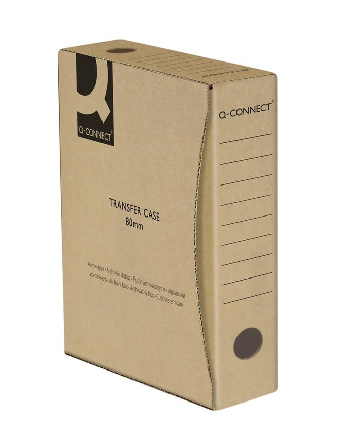 Pudło Archiwizacyjne Q-Connect Karton A4/80mm Szare