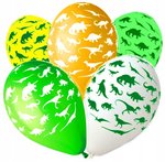 Balony Premium "Dinozaury", 12"/ 5 szt.  /GoDan
