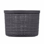Kosz okrągły 2L Jute ciemny szary Curver 245714