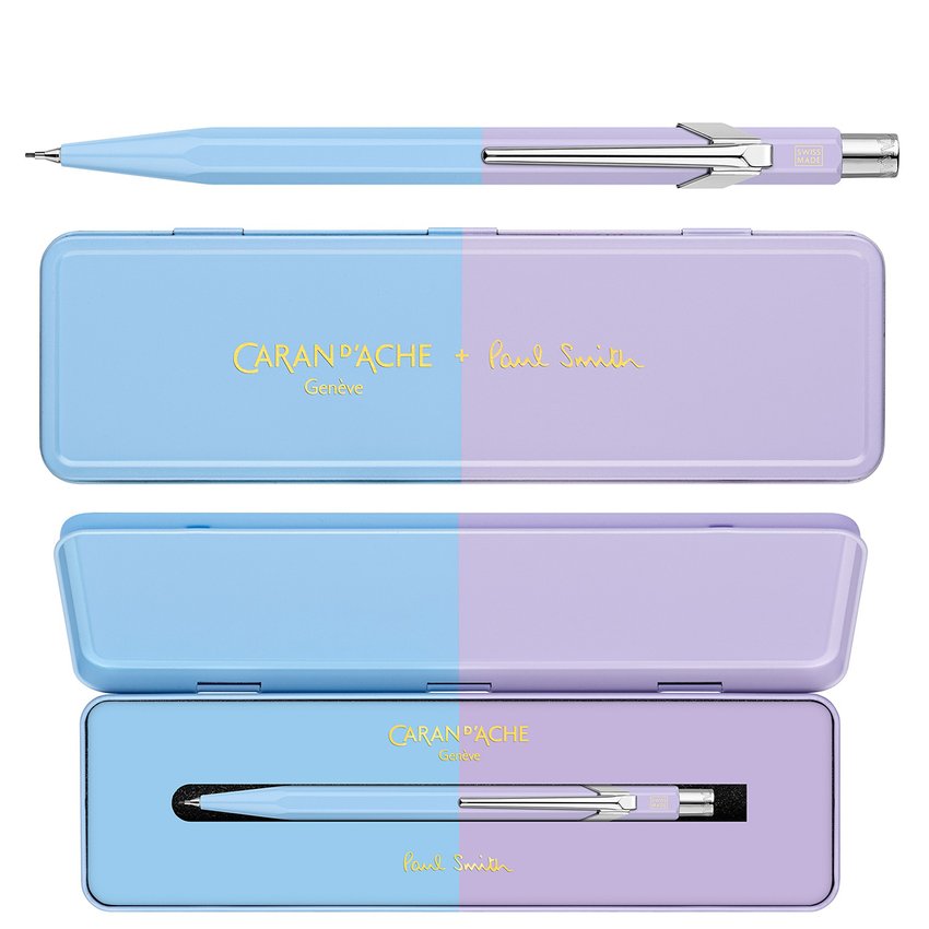 Ołówek mechaniczny CARAN D'ACHE 844 05mm Paul Smith Ed4 w pudełku SkyBlue/Lavender