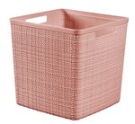 Kosz kwadratowy Jute 17L pudrowy róż Curver 255196