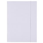 Teczka z gumką OFFICE PRODUCTS Budget Pro karton biała wewn., A4 250gsm 3-skrz., biała