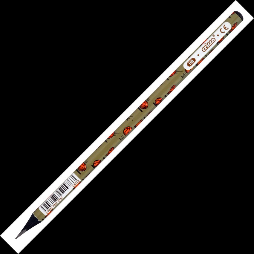 Ołówek Cricco Trójkątny Black Wood Hb Sporty