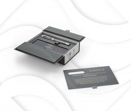 Parker Pióro Wieczne Duofold Prestige Ruthenium Chiselled CT FP (F) [1931333]