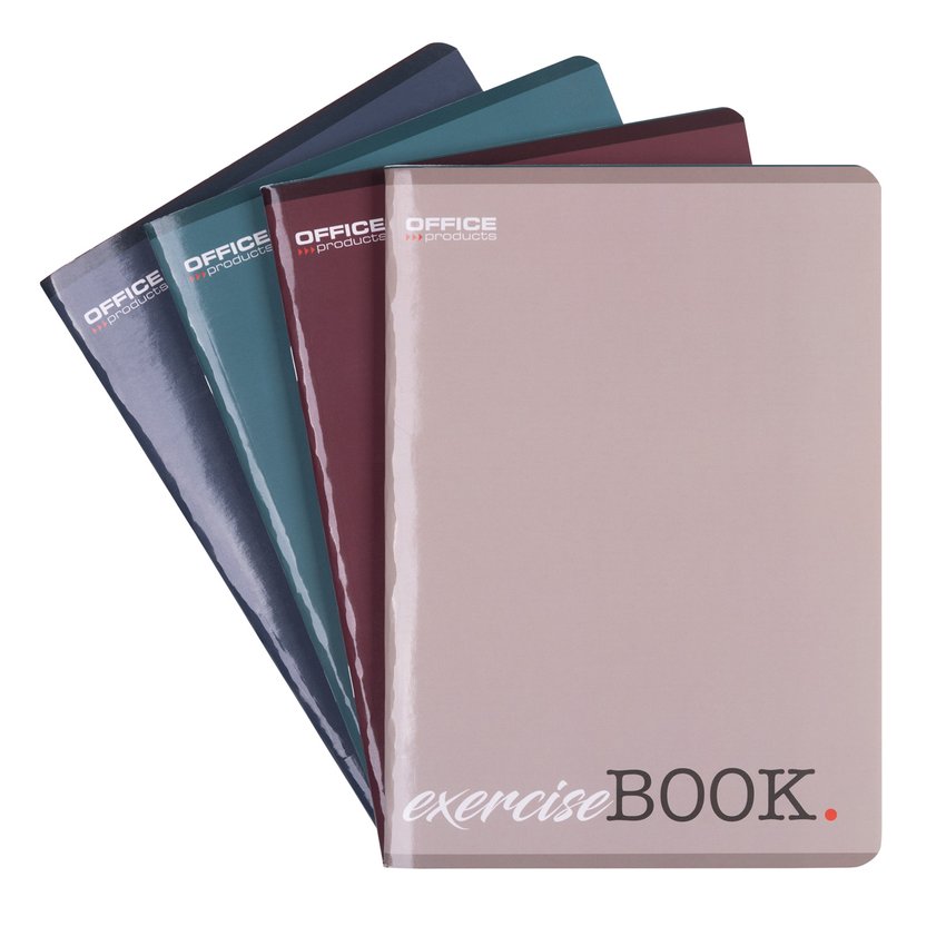 Zeszyt szkolny OFFICE PRODUCTS A5 w kratkę 96 kart., 60gsm mix kolorów