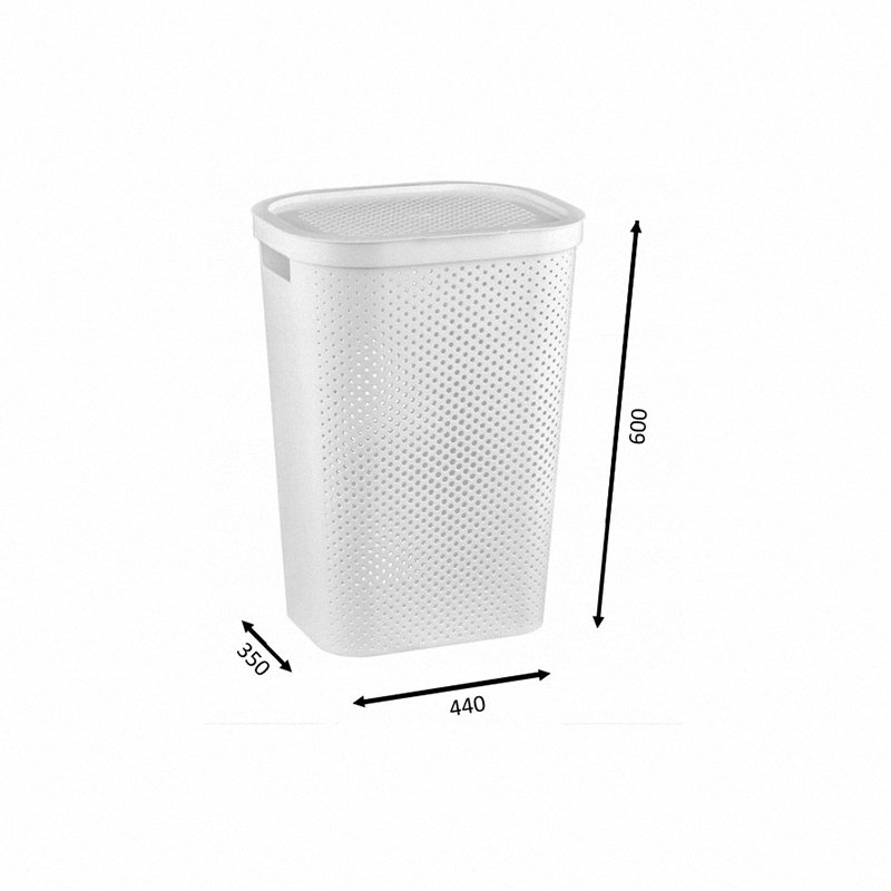 Kosz na pranie Infinity Curver 60L biały model 231007