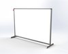Osłona Ochronna Memobe, Obustronnie Suchościeralna Magnetyczna, Rama Aluminiowa, Podstawa Srebrna Z Regulacją, 100X80 Cm