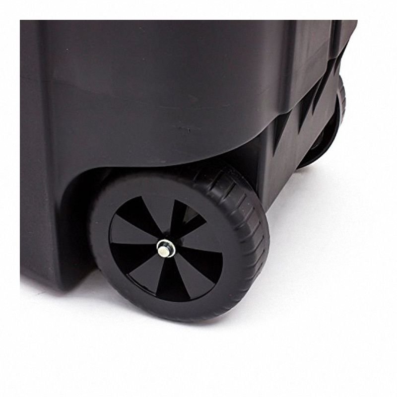 Curver 214128 pojemnik 110L do segregacji na kółkach czarny żółty