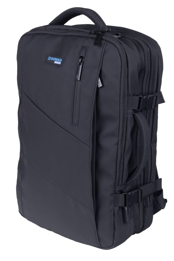 Plecak DONAU TRAVEL Prague 17" 32l USB + kabel czarny