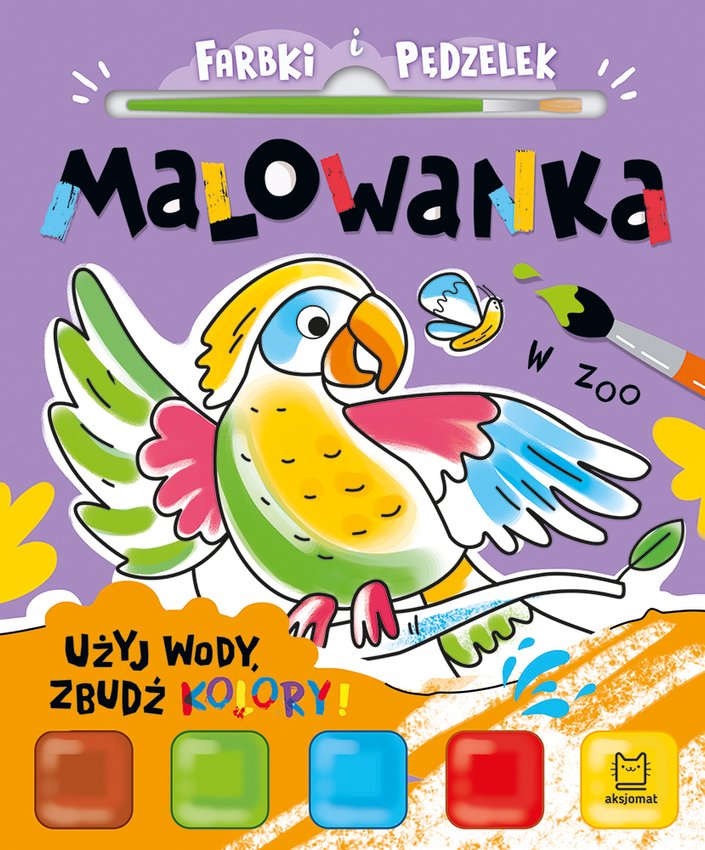 Malowanka 200x240 W Zoo Farbki + Pędzel /Aksjomat