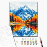 Malowanie po numerach BRUSHME 40x50 cm jesień w górach 1 szt., w pudełku