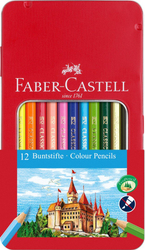 Kredki Zamek 12 Kol. Opak. Metalowe Faber-Castell