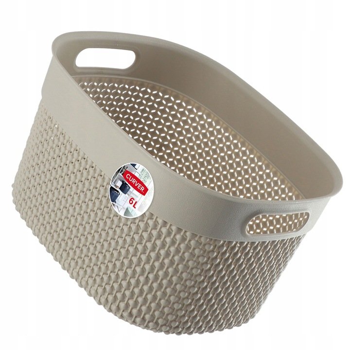 Koszyk Curver Filo S beżowy o pojemności 6L
