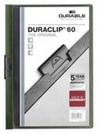 Skoroszyt z Klipem A4 PVC Duraclip 60 Kartek Ciemnozielony /Durable 220932