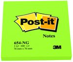 Bloczek Samoprzylepny 76x76 654-NG Zielony /Post-it