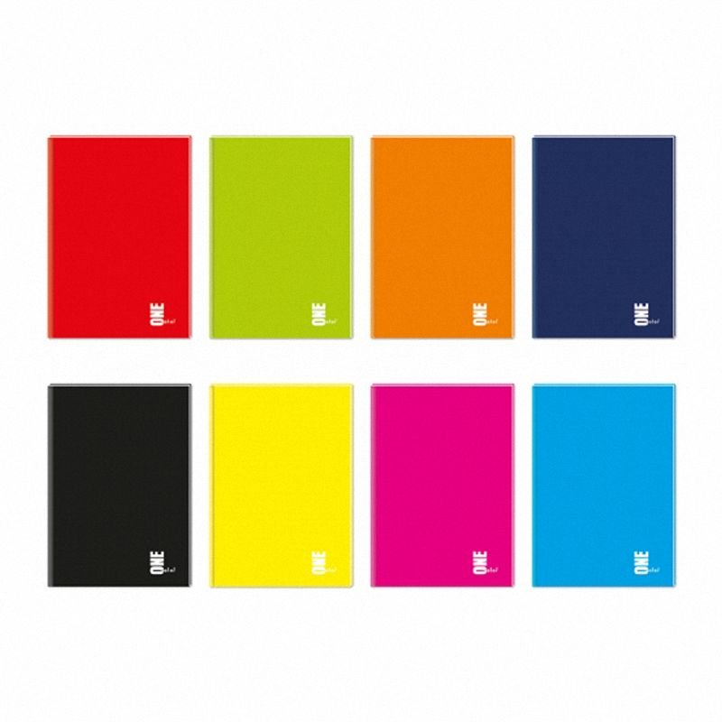 Brulion A5 96k Kratka One Color  /Interdruk