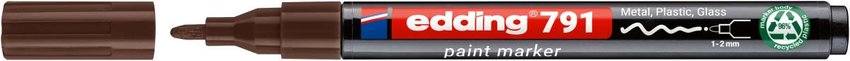 Marker olejowy e-791 EDDING PCR brązowy