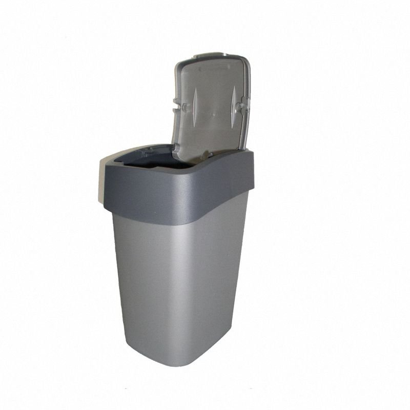 Kosz Flip Bin 10L Curver 186133 srebrny szary