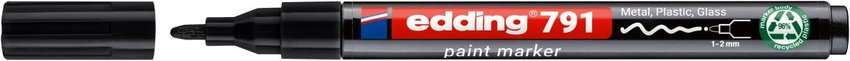 Marker olejowy e-791 EDDING PCR czarny
