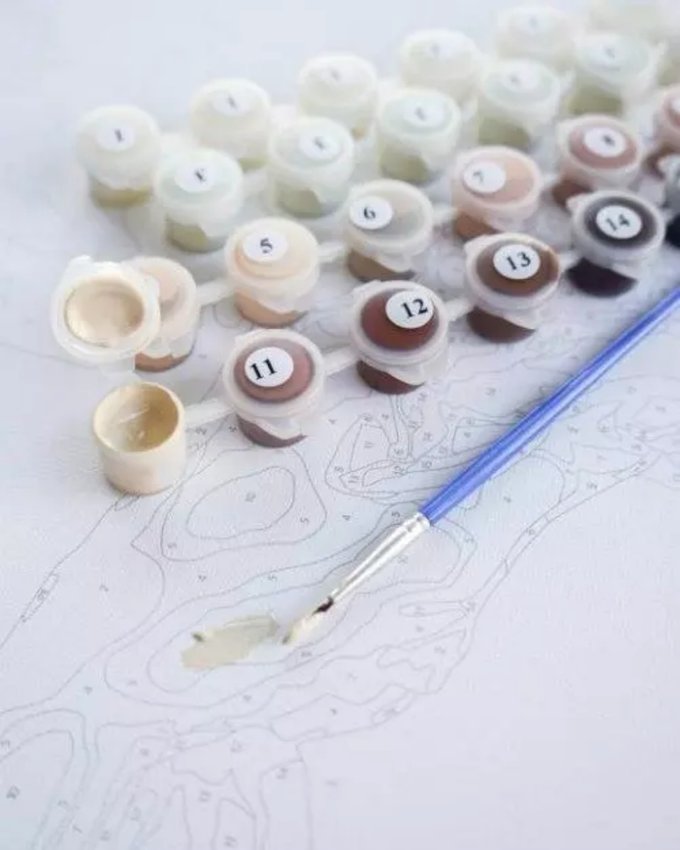 Malowanie po numerach BRUSHME 40x50 cm Słoneczniki Van Gogh 1 szt., w pudełku