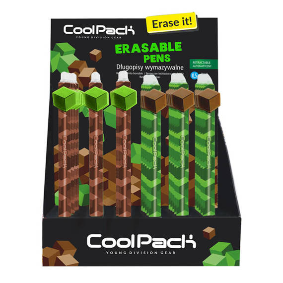 Długopis Aut. Ścieralny Cool Pack City Jungle 0.5 Niebieski