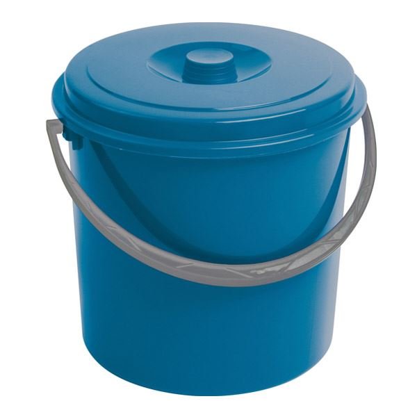 Curver wiadro z pokrywą niebieski model 235232 10L
