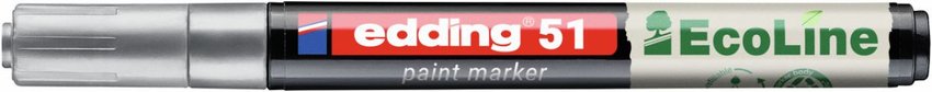 Marker olejowy na bazie wody e-51 EDDING EcoLine 1-2mm srebrny