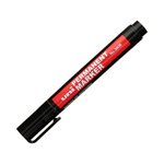 Czarny marker permanentny Uni 380B z końcówką ściętą